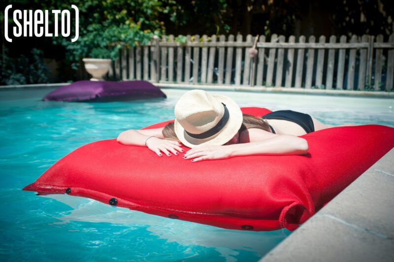 Poufs SHELTO piscine jardin intérieur