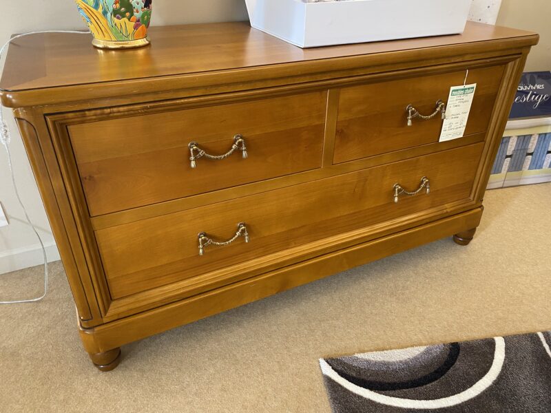 Commode pantalonnière merisier