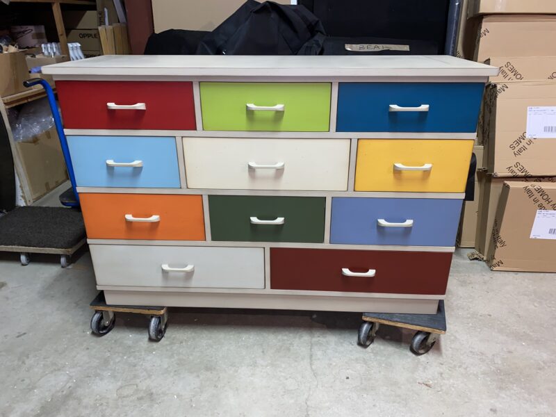 COMMODE MULTICOLOR COTE DESIGN MEUBLES CHALON