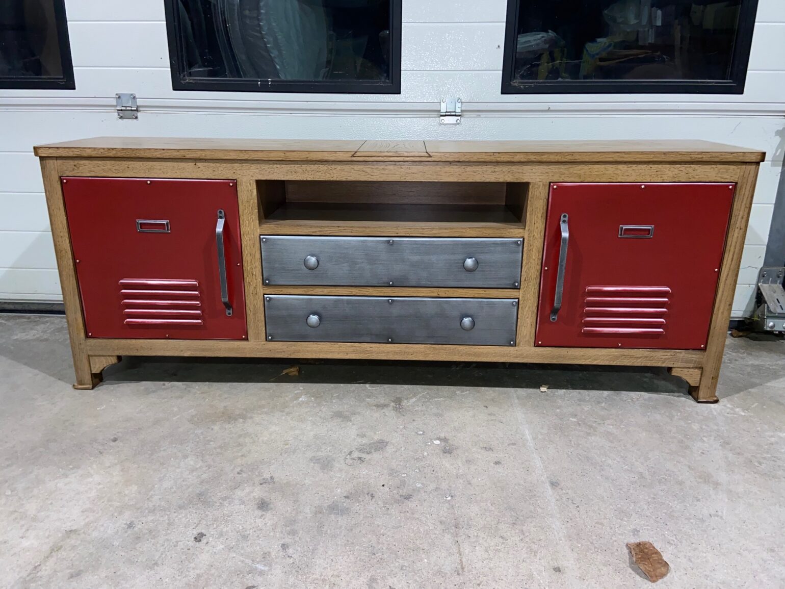 Meuble tv indus frere ribeiro meuble chalon valence guilherand 07 26 chene et laque (1)