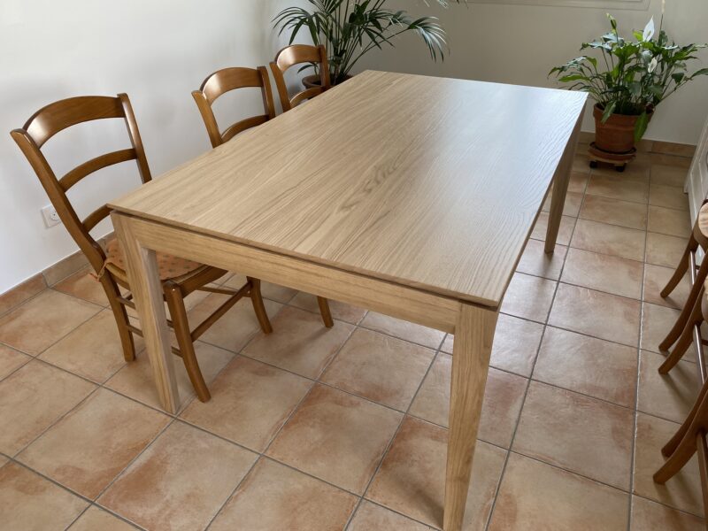 Table BUZZ rectangulaire toute bois avec 2 allonges incorporées escamotable de LIGNARTIS DASRAS meubles CHALON 07 26 ardeche drome valence guilherand haut de gamme