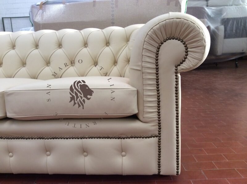 accoudoir chesterfield san marco avec cloutage meubles chalon