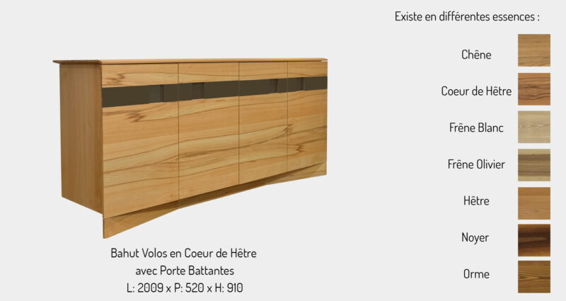Bahut VOLOS de TAGLAN bois massif