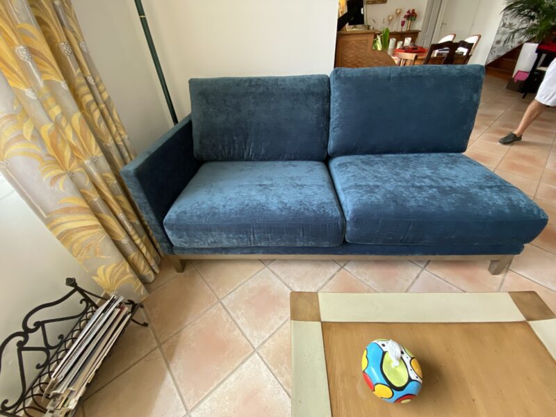 batard beaubourg ralph m fabrication Française haut de gamme tissu bleu contemporain meubles chalon 07500 guilherand granges valence 26000