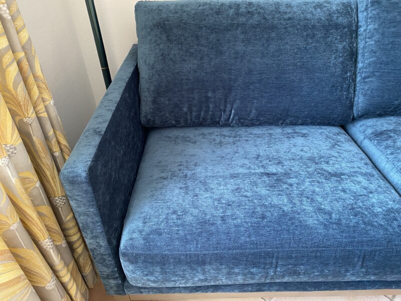 batard beaubourg ralph m fabrication Française haut de gamme tissu bleu contemporain meubles chalon 07500 guilherand granges valence 26000