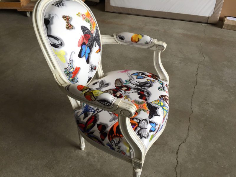 Bergère tissu papillons Christian Lacroix de Ralph M