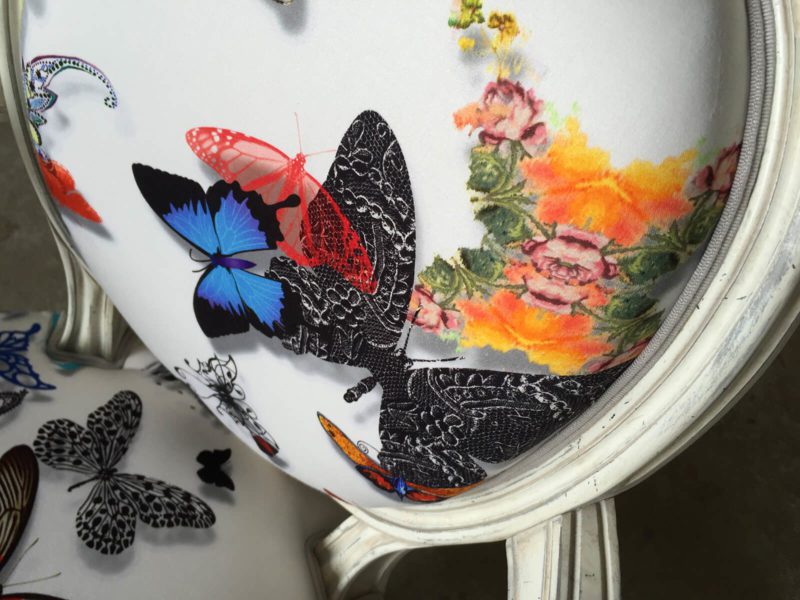 Bergère tissu papillons Christian Lacroix de Ralph M