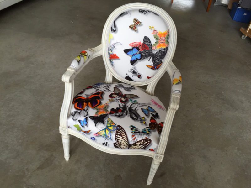 Bergère tissu papillons Christian Lacroix de Ralph M