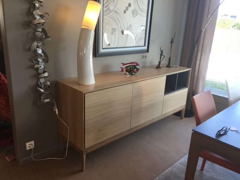 buffet buzz de dasras chêne naturel et laque anthracite meubles chalon 07500 guilherand