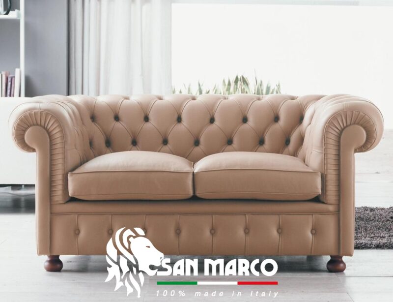 Canapé chesterfield cuir de SAN MARCO
