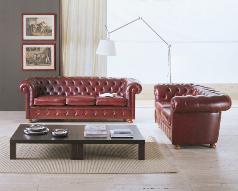 Canapé chesterfield cuir de SAN MARCO