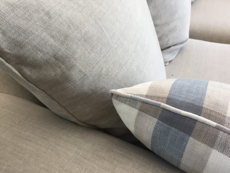 canapé cottage de moulins déhoussable tissu chiné gris clair meubles chalon