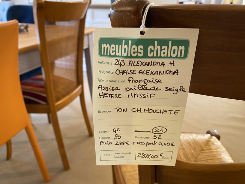 Chaise alexandra