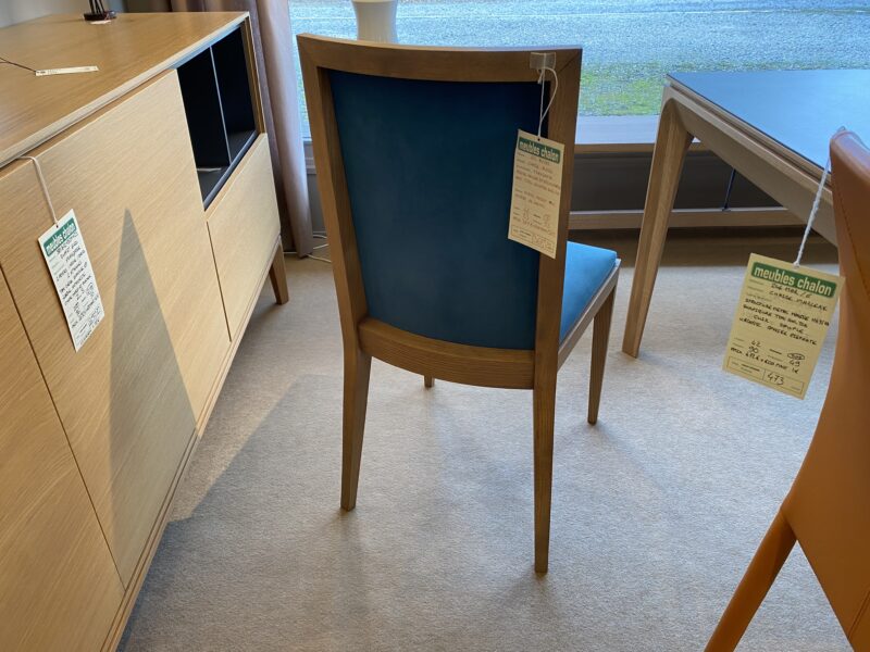 chaise valence guilherand 07 26 alize bois et tissu bleu meubles chalon 07500 (1)