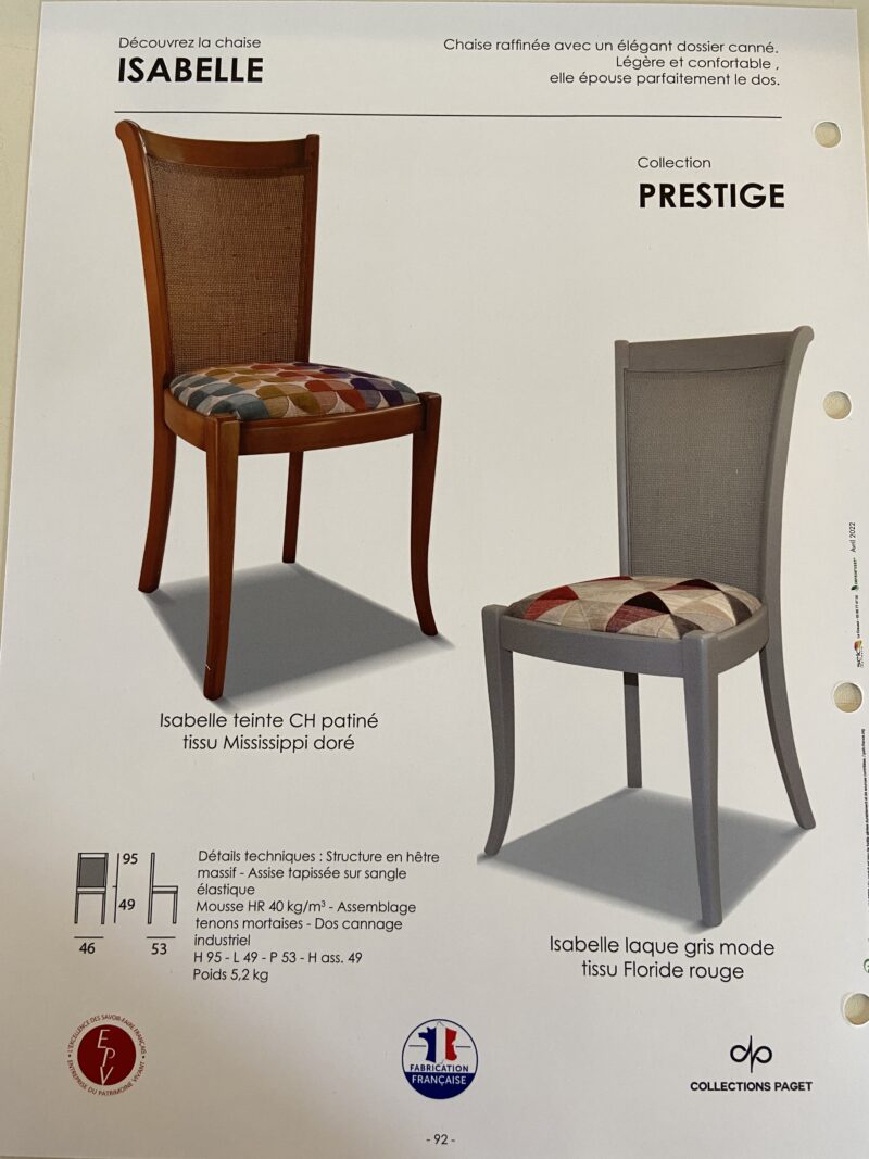 chaise grand confort valence guilherand eclisse de rotin tissu déco hetre massif laque meubles chalon 07500 26000 (1)