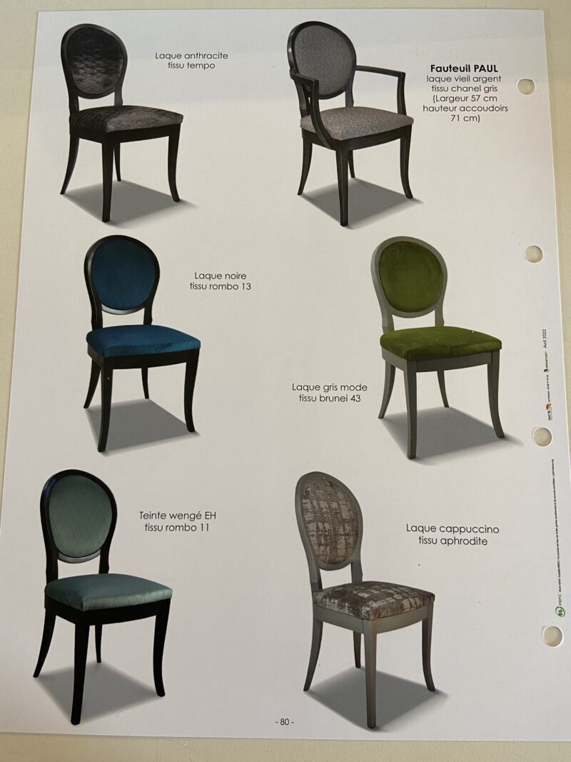 chaise style revisité laque valence guilherand meubles chalon paget fabrication francaise haut de gamme ardeche drome (1)