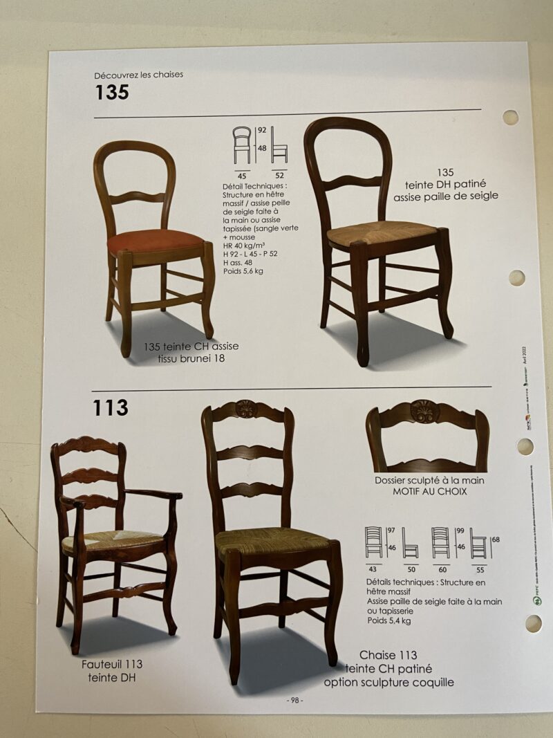 chaise style valence guilherand bois et paille ou tissu meuble chalon 07500 guilherand granges 26000 (3)