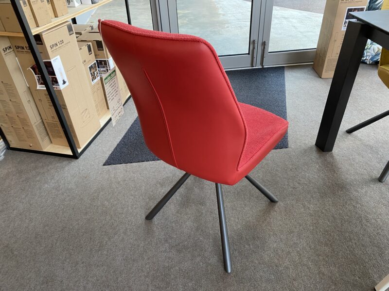 Chaise zoé tissu et métal