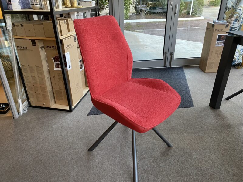 Chaise zoé tissu et métal