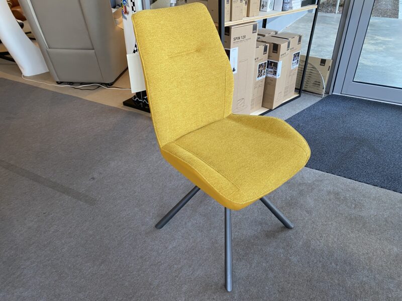 Chaise zoé tissu et métal