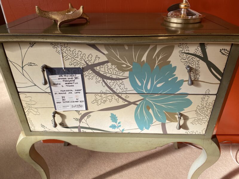 Commode tiroir décor nénuphar