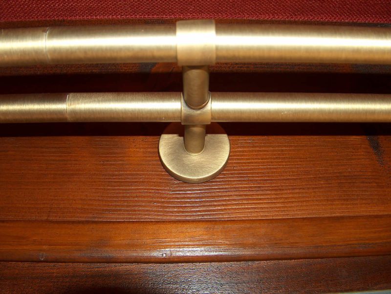 doubles tringles à rideaux bronze
