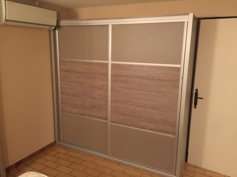 Dressing 2 portes coloris mastic