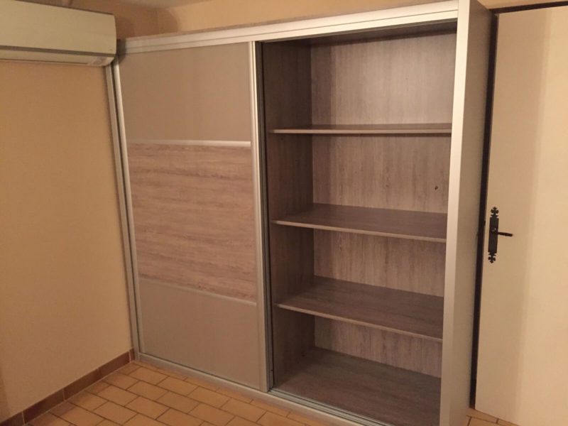 Dressing 2 portes coloris mastic