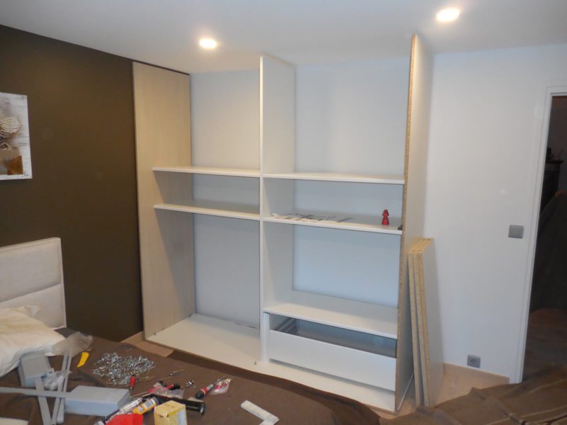 Dressing chambre portes coulissantes 1 seul remplissage