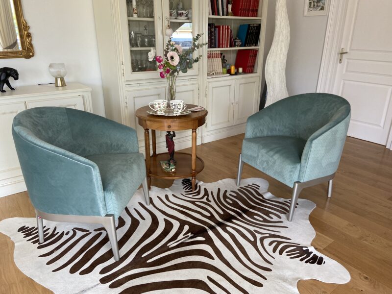 fauteuil victor charles paget microfibre bleue meuble chalon 07 26 valence guilherand (3)