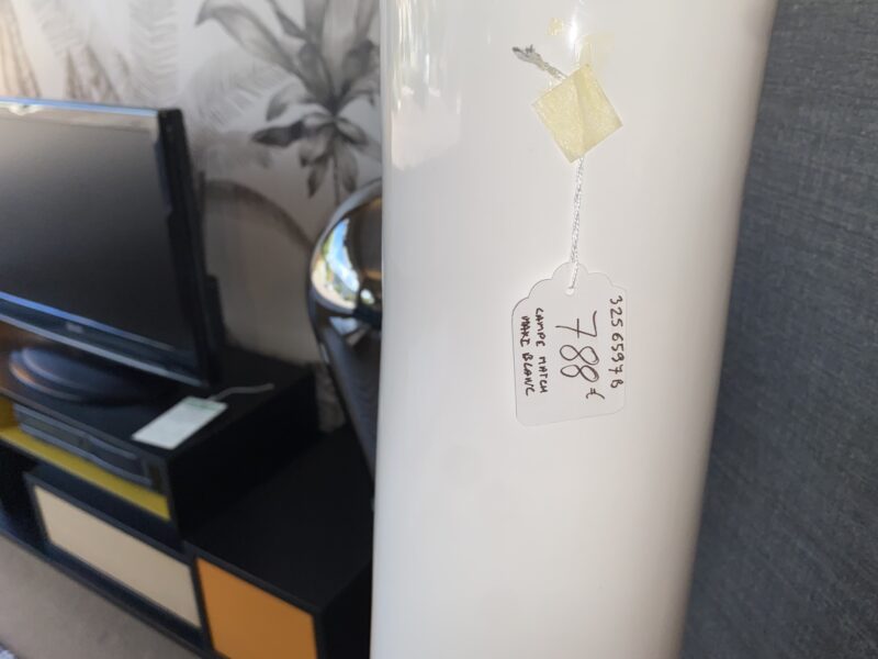 Lampadaire sculpture blanc gm
