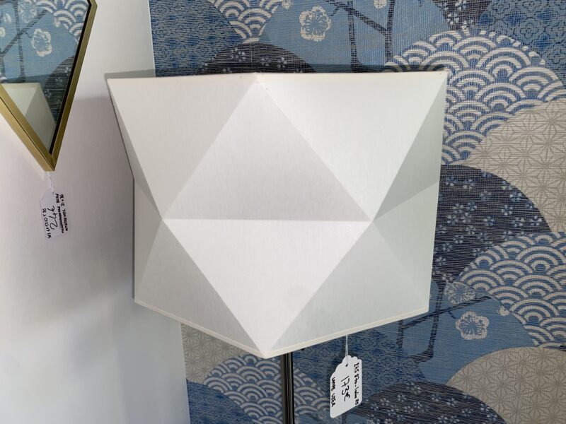 Lampe design abat jour géométrique