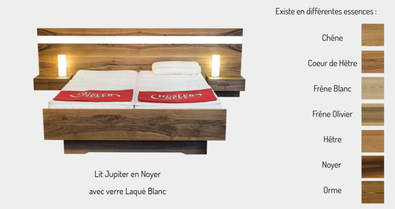 Lit jupiter bois massif de TAGLAN