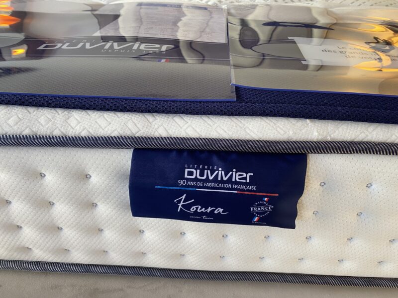 Matelas koura de DUVIVIER ressorts traditionnel confort ferme