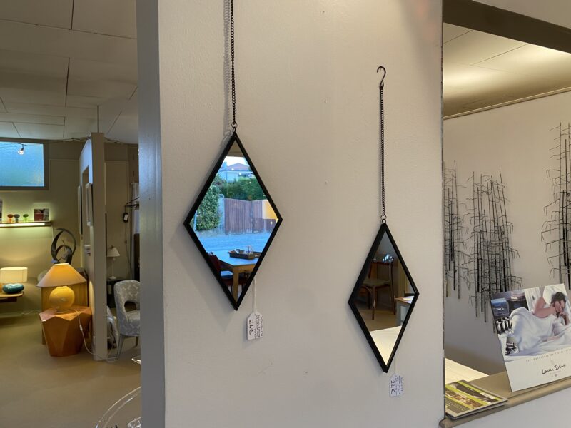 Miroirs losange noir