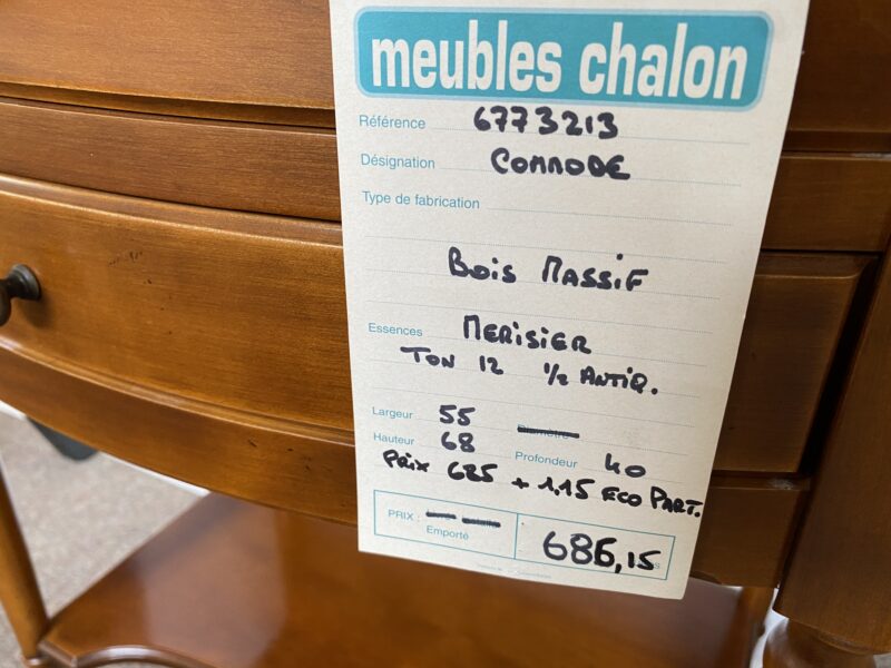 Commode haute merisier massif et placage