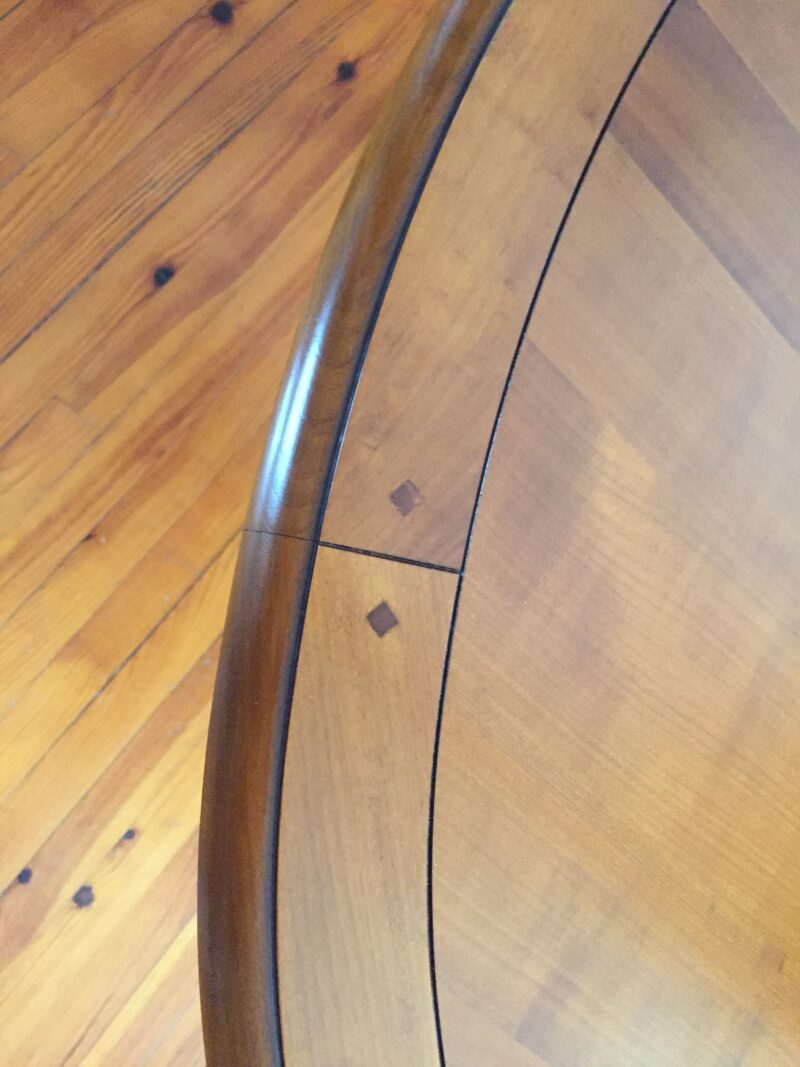 table style ovale meriser allonges incorporées pieds tournés de dasras aux meubles chalon 07500 guilherand granges valence