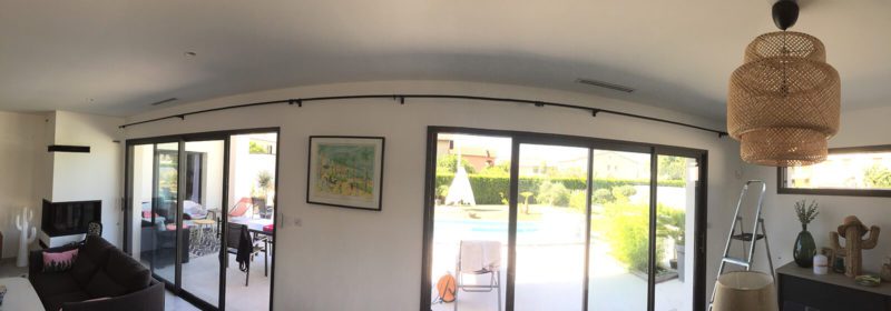 tringle a rideaux grande longueur